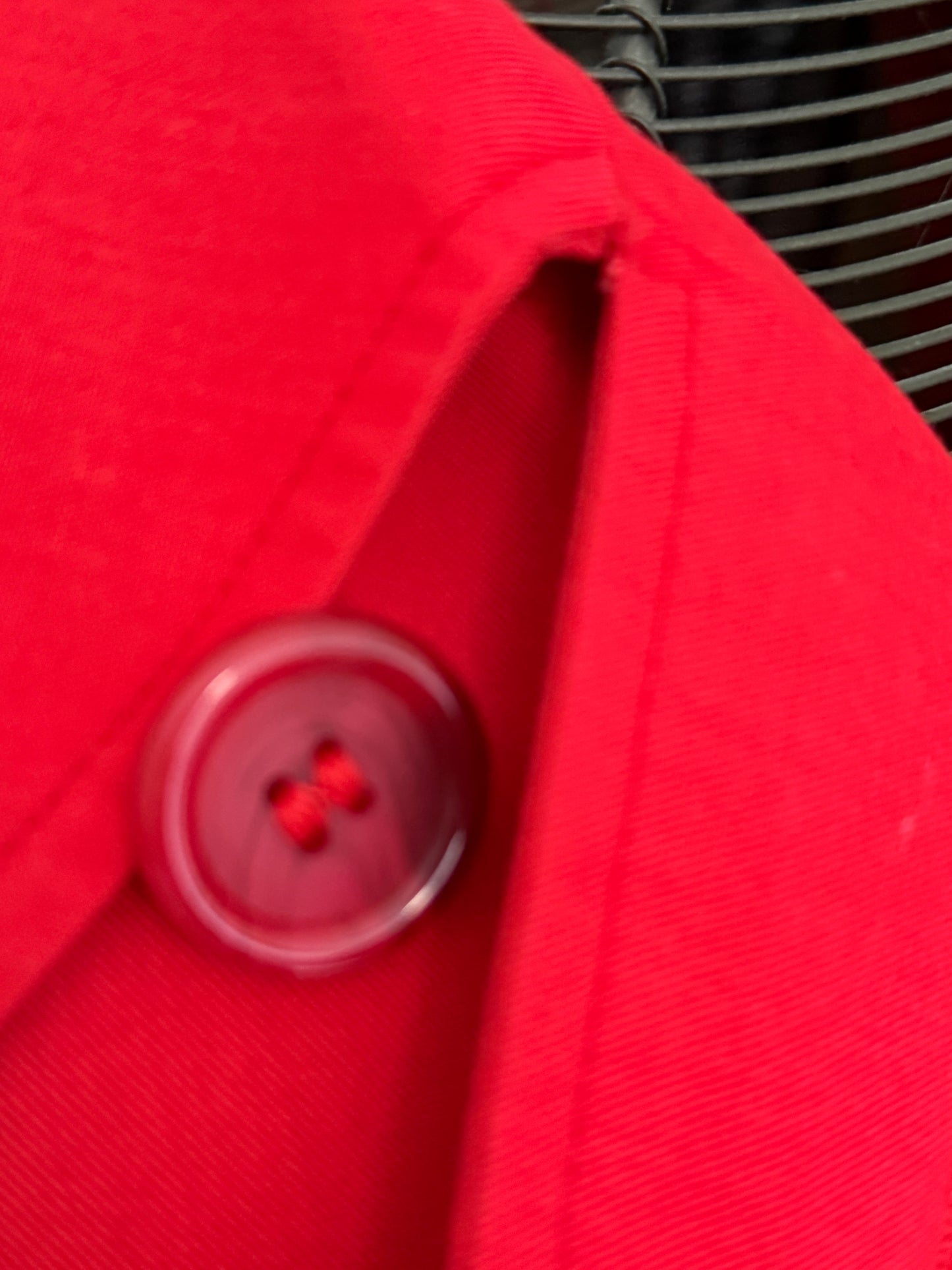 Burberry Vintage Red Trench Coat Sz 14 Extra Long