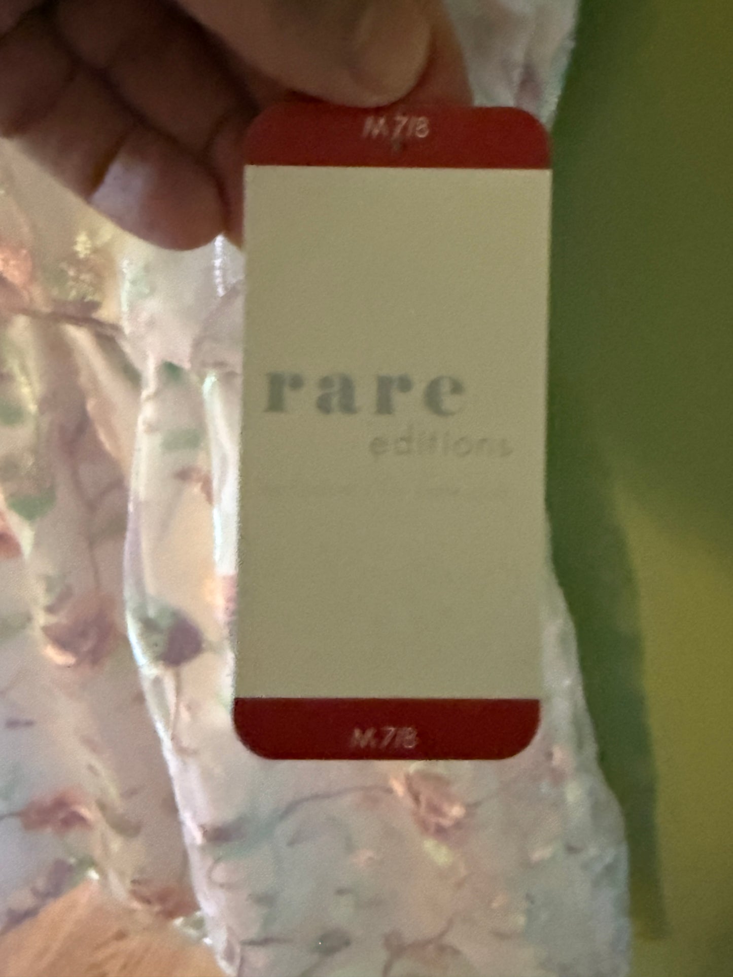 Rare Editions Girl's White Pink and Purple Sleeveless Scoop Neck Dress - NWT