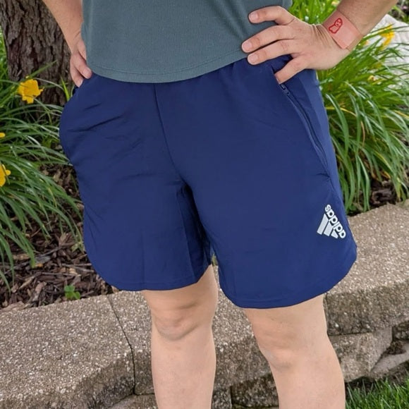 Adidas Aeroready 7in Blue Shorts NWT