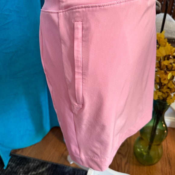 Pink Stretch 4way Mid Rise Skorts for Casual Resort Wear