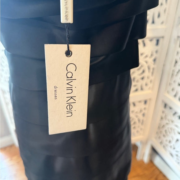 Calvin Klein Black Strapless Dress NWT Sz 10