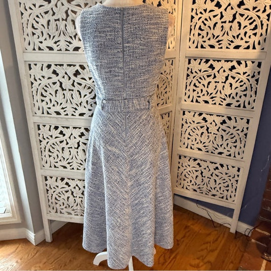 NWT Calvin Klein Textured Gray Midi Dress Sz 6