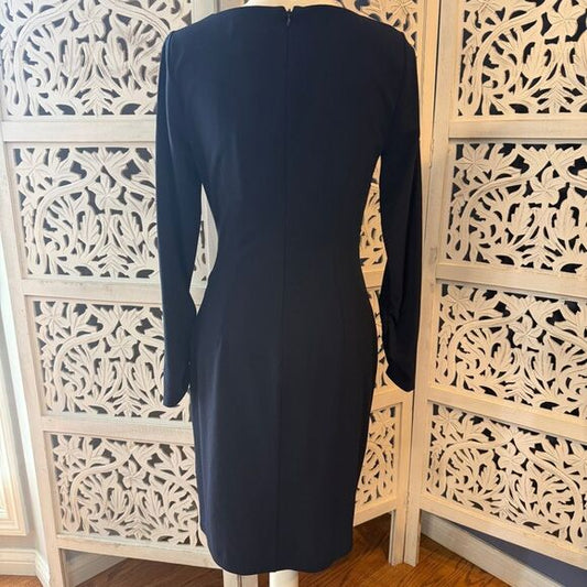 DKNY Midnight Blue Long Sleeve Dress NWT Sz 6