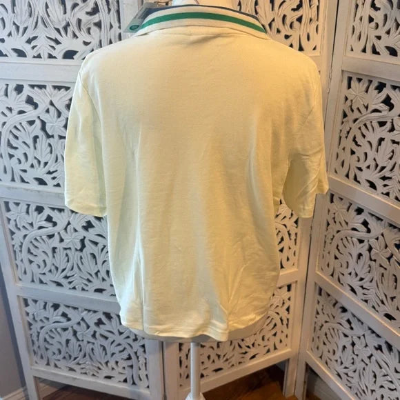 White Pickleball Sport Club Women's Polo Shirt NWT