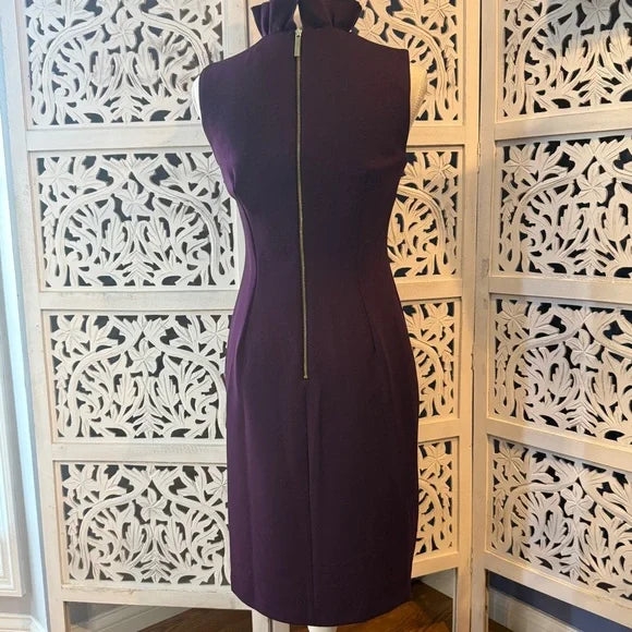 Calvin Klein Purple Midi Dress NWT Sz 4