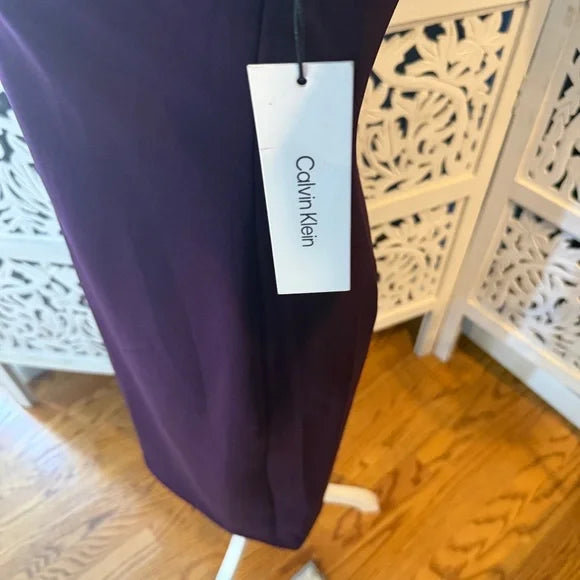 Calvin Klein Purple Midi Dress NWT Sz 4