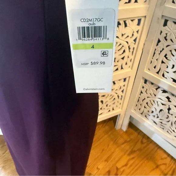 Calvin Klein Purple Midi Dress NWT Sz 4