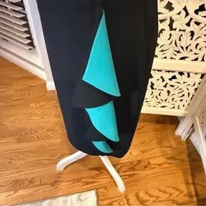 Calvin Klein Elegant Black and Teal Sleeveless Dress NWT Sz 10