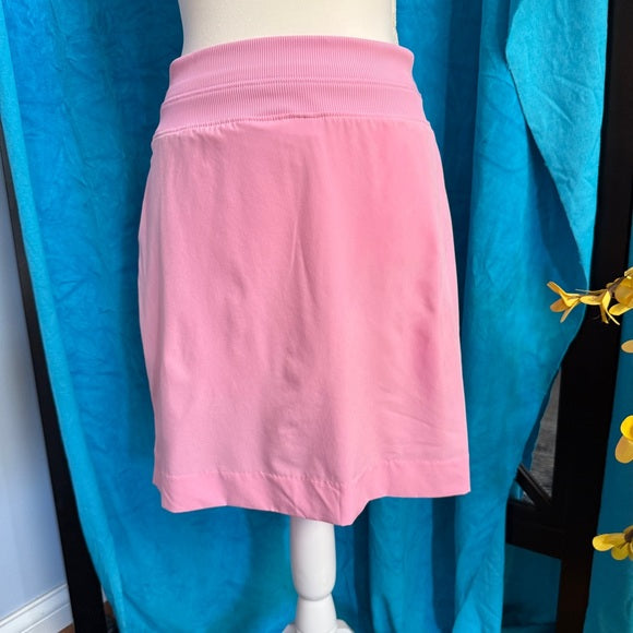 Pink Stretch 4way Mid Rise Skorts for Casual Resort Wear