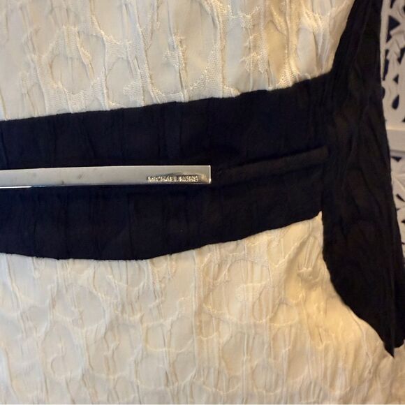 Michael Kors White and Black Textured Dress NWT Sz8