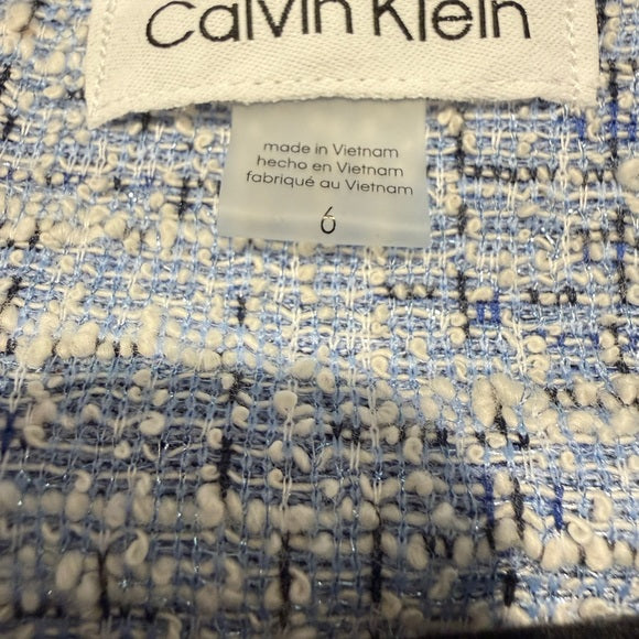 NWT Calvin Klein Textured Gray Midi Dress Sz 6