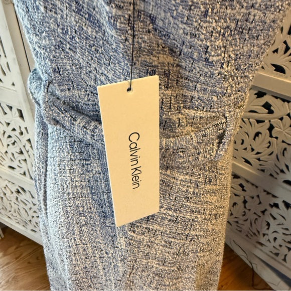 NWT Calvin Klein Textured Gray Midi Dress Sz 6