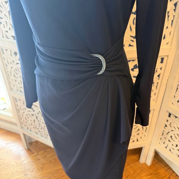 DKNY Midnight Blue Long Sleeve Dress NWT Sz 6