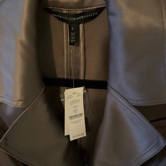 White House Black Market Soft Fem Women's Jacket - NWT Sz 6