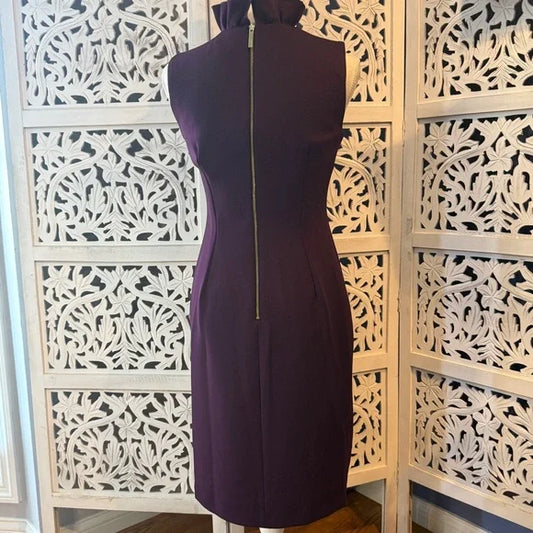 Calvin Klein Purple Midi Dress NWT Sz 4
