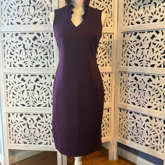Calvin Klein Purple Midi Dress NWT Sz 4