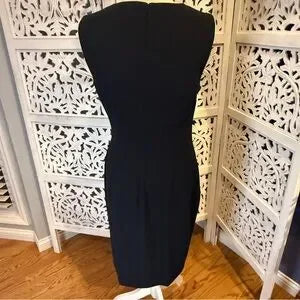 Calvin Klein Elegant Black and Teal Sleeveless Dress NWT Sz 10